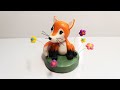 How to make Fox  🦊 of modelling clay or fondant