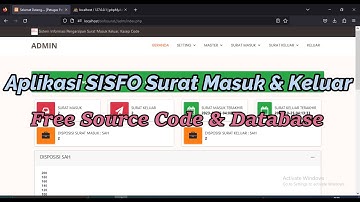Source Code Aplikasi Pengelolaan Surat (free Coding &  Database)