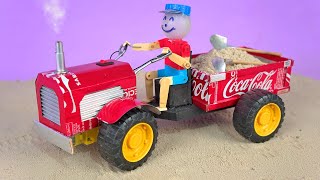 Make An Amazing Mini Tractor With Soda Cans And Recyclable Materials