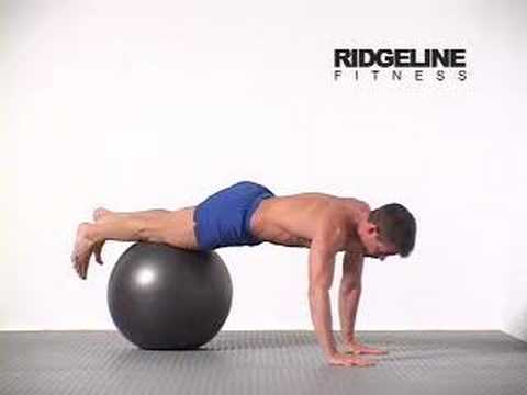 15 Swiss Ball Push Up