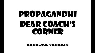 Propagandhi - Dear Coach's Corner (Karaoke version)