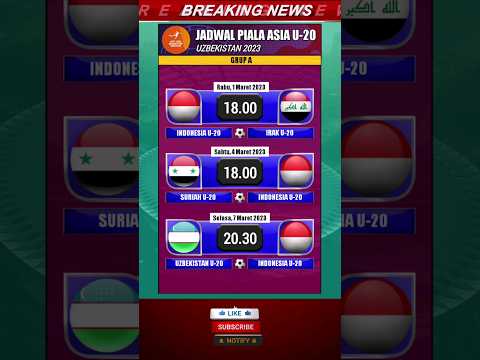 Jadwal Timnas Indonesia di Piala Asia U-20 Uzbekistan