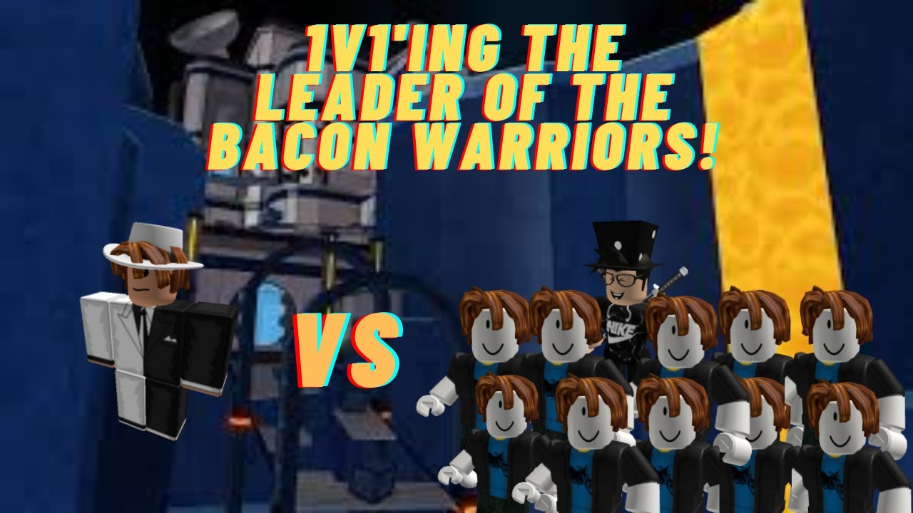 1v1 Vs The Leader Of The Bacon Warriors In Flood Escape 2 Zackyboo123 Youtube - bacon warriors roblox flood escape 2 junixi youtube