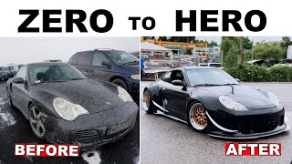 Porsche 911 Widebody Transformation in 12 Mins - from Stock to Racecar