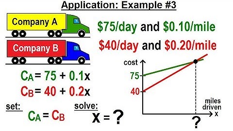 Algebra - Ch. 34: Solving System of Linear Equations (30 of 31) Application Ex. 3: Rental Trucks