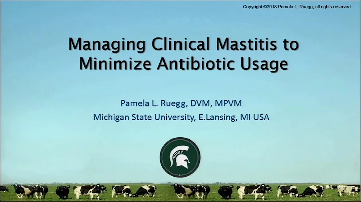 Managing Clinical Mastitis to Minimize Antibiotic ...