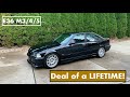 The cheapest CLEAN E36 M3 in the world?! Walk around and drive