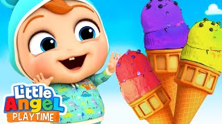 Ice Cream Song | Fun Sing Along Songs by Little Angel Playtime