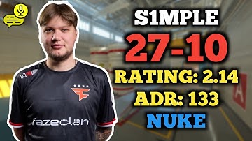 S1MPLE (27-10) FACEIT RANKED (NUKE) VOICE COMMS