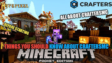 THINGS YOU SHOULD KNOW AS BEGINNER BEFORE STARTING CRAFTERSMC|| #craftersmc #satnetwork #wenpixel ..