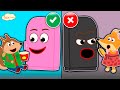 The Fox Family talking refrigerator no or yes adventures - new funny stories songs for kids #994