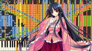 [Black MIDI] Synthesia – Touhou: Flight of the Bamboo Cutter ~ Lunatic Princess 133,000 ~ ScubDomino chords