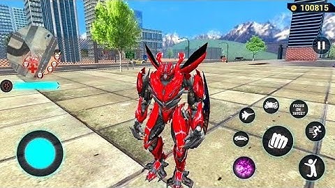 Red Mirage Multiple Transformation Jet Robot Car Game 2020 #20 - Android Gameplay