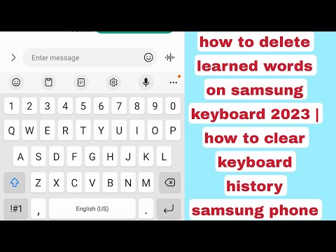 וִידֵאוֹ: כיצד אוכל למחוק מילים שנלמדו ב- Samsung Galaxy S6?