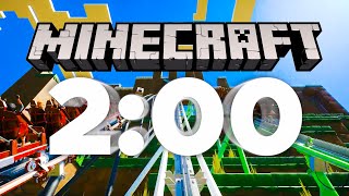 2 Minute Timer Roller Coaster Minecraft
