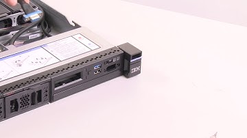Lenovo System x3550 M5 installing a front video connector assembly