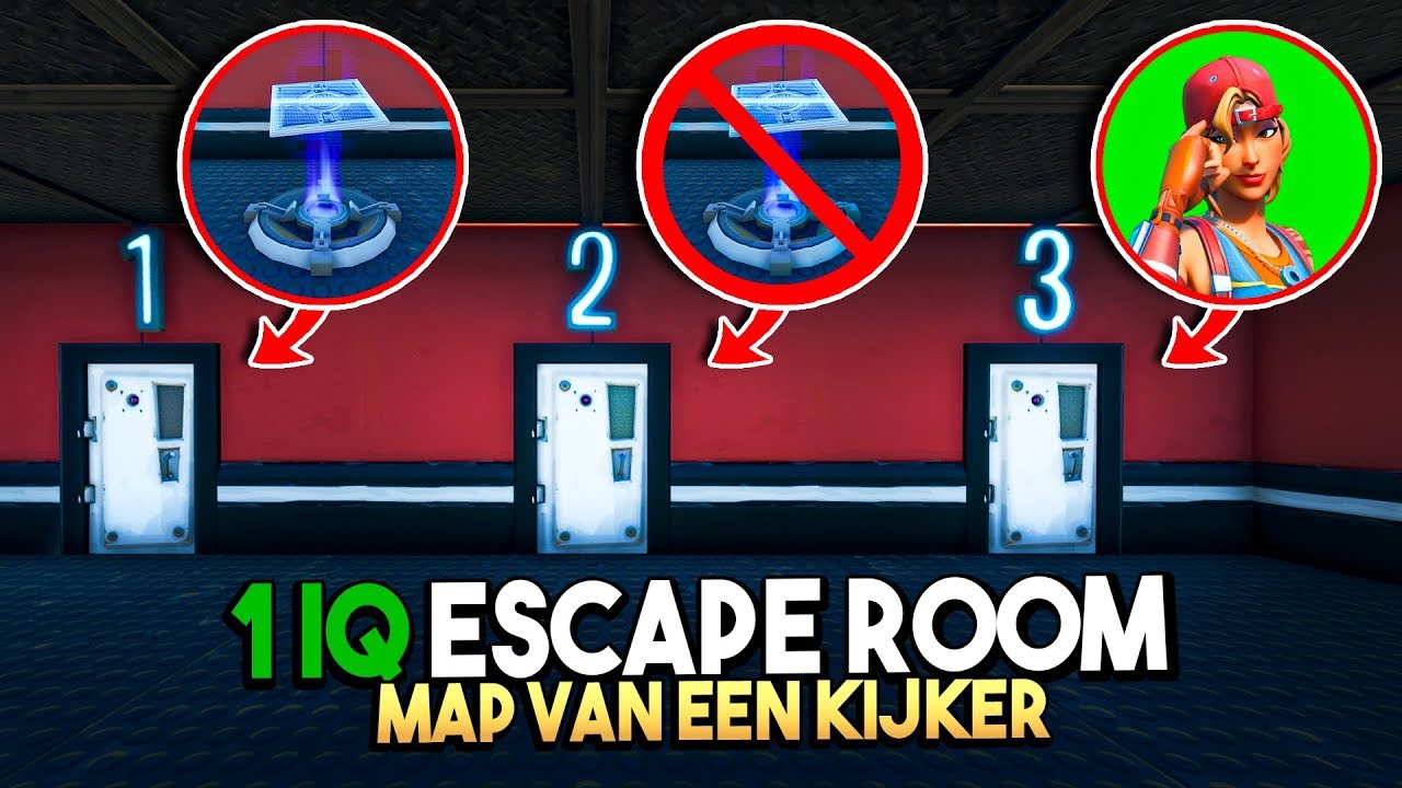 1 IQ JAGGO ESCAPE ROOM! - Fortnite Map van een kijker #65