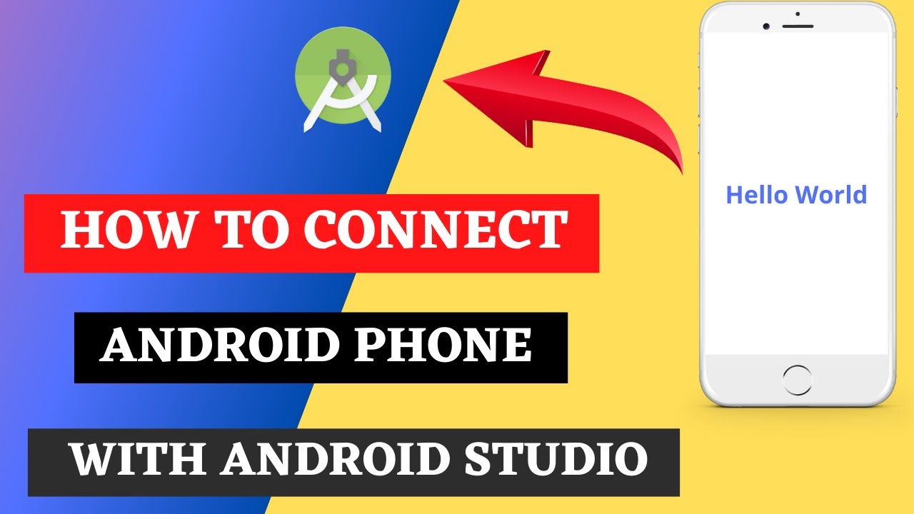 How to Connect Mobile phone with Android Studio to run app |How To Connect  Phone With Android Studio - YouTube