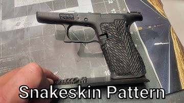 Glock stippling: Snakeskin pattern
