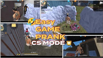 EASY GAME PRANK ON RANDOM PLAYERS GON WRONG PUBLIC DEMAND 🤣🕊️-GARANA FREE FIRE MAX ||CS MODE 