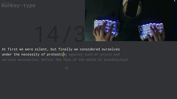 Typing Demo: Corne Choc + gChocs 20g