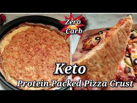 3 Ingredient Pizza Crust ?PROTEIN PACKED Pizza Crust  No KneadingHow To Make Low Carb Keto Pizza
