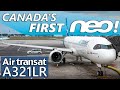 Flying Canada's First NEO! Air Transat A321LR Calgary to Montreal