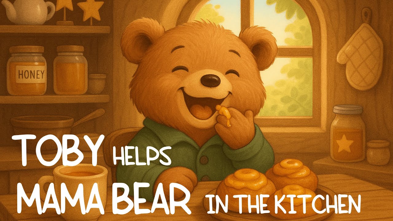 Toby helps Mama Bear in the kitchen | Little Life Lessons | Bedtime Story for Kids