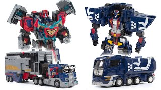 Metal CardBot HeavyIron Trailer HelloCarBot PhentaStormX StormX Xcient Truck Transformation