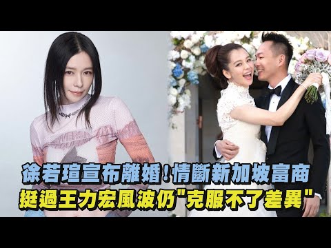 徐若瑄宣布離婚!情斷新加坡富商 挺過王力宏風波仍"克服不了差異"｜完全娛樂