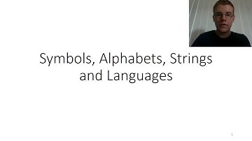[2a-1] Alphabets, Strings and Languages (COMP2270 2017)