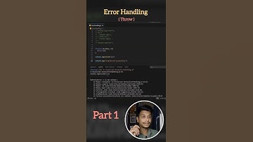 Error Handling ( Throw ) Part 1 #codeshuru #javascript #programming
