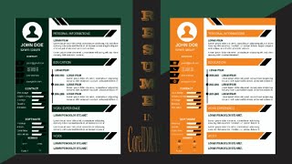 Desain Resume Kreatif di CorelDraw x7