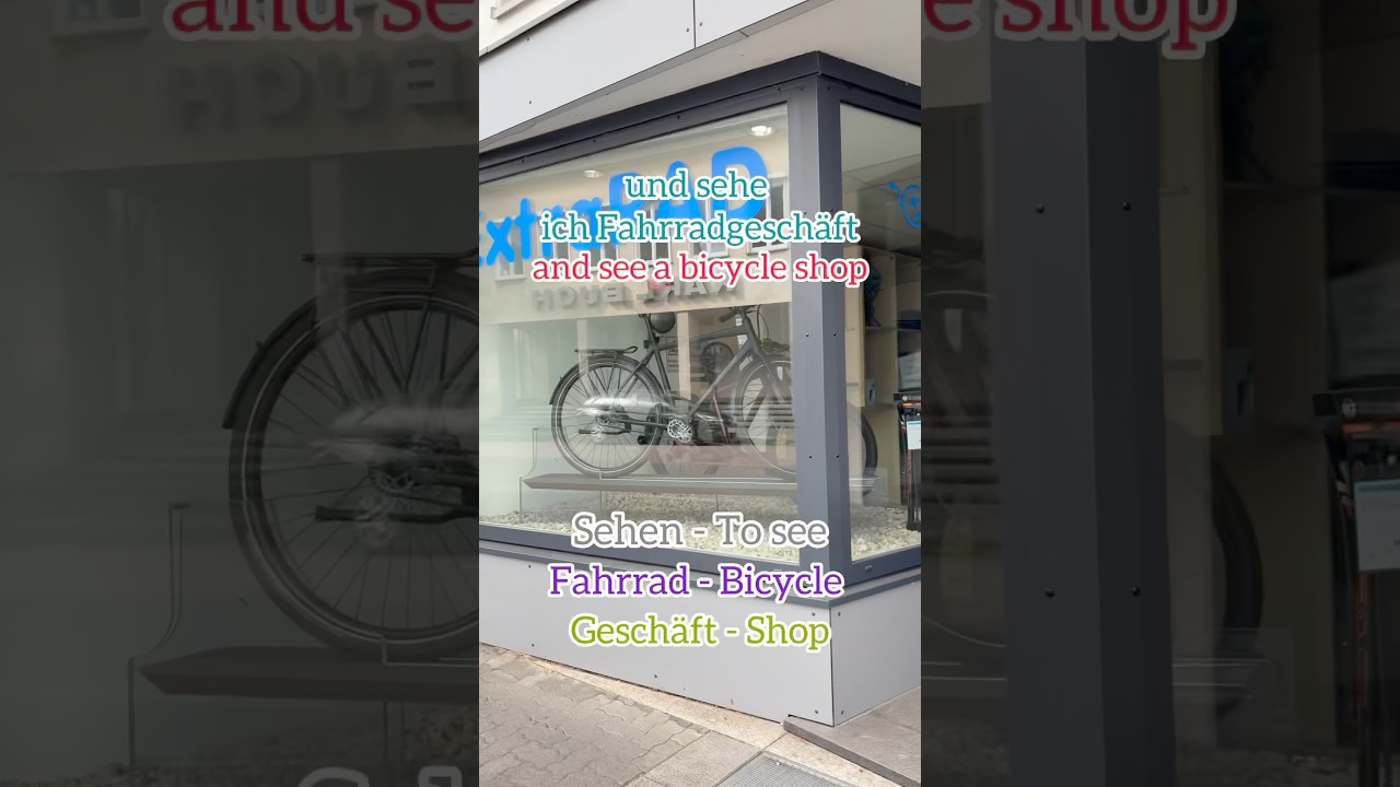 A Sunny Day | LGWM | For Beginners #day27 #germany #german #language #scooter #bicycle #railway