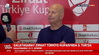 Galatasaray 2-1 Yeşilyurt D.Ç Ofspor Tolgay Kerimoğlu Maç Sonu Açıklamaları