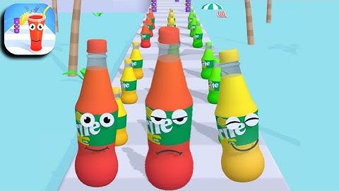 Juice Run - Sprite Bottle Run All levels gameplay Android, ios games
