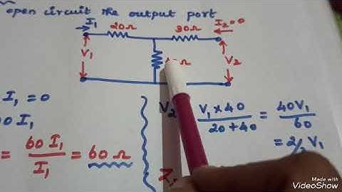 Calculation of Z Parameters/Problem_1/Two Port Network