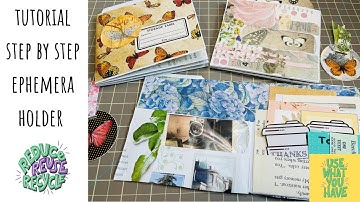 QUICK & EASY Ephemera Holders ♻️ TUTORIAL - No Sewing / 3 Different Ways - Digital Collage Club