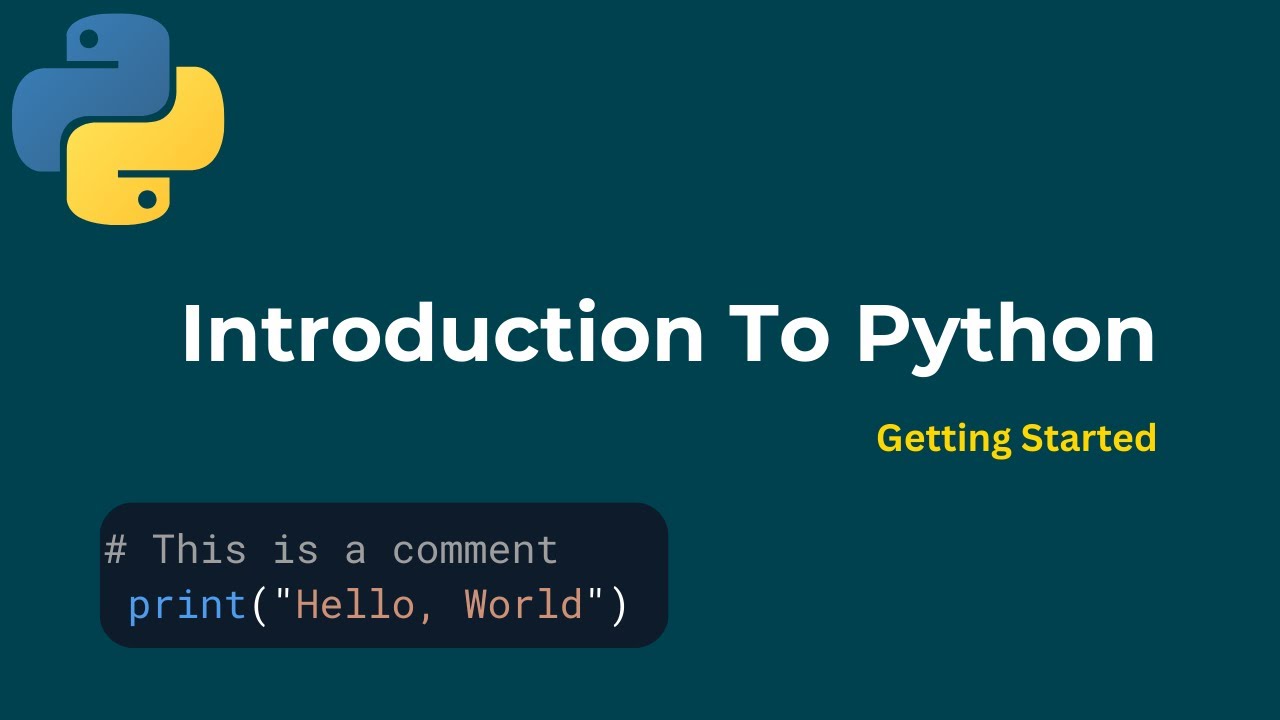 Introduction to Python | Python Basics Explained for Beginners