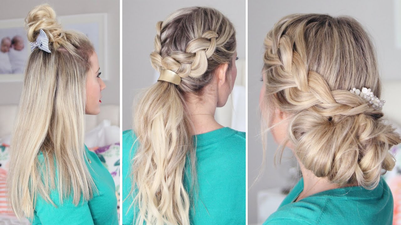 3 Holiday Hairstyles with Target - YouTube