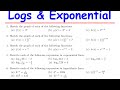 Graphing Logarithmic & Exponentials Functions Tutorial