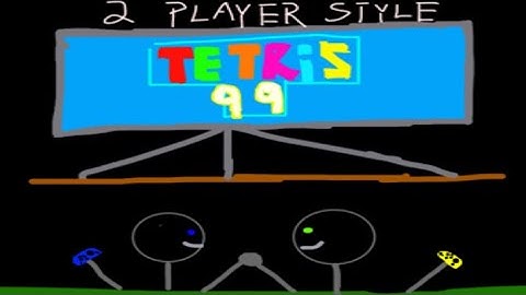 2 players attempt Tetris 99