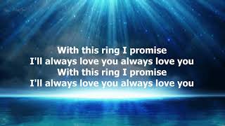 With This Ring by T. Graham Brown - 1991 (with lyrics)