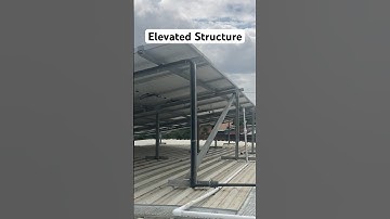 Metal Shed Elevated Structure Solar System Installation | Components of Solar PV System