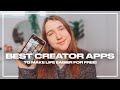 The BEST FREE Content Creations Apps You NEED to Download in 2022!