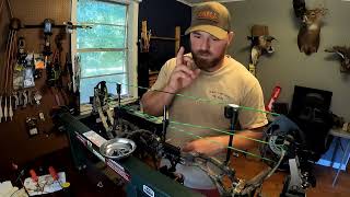 How to replace your Bow String, D-loop, and Peep Sight! #bowhunting #archery #bow #archerylifestyle