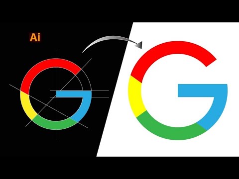 How to create Google logo in Adobe illustrator CC |Step-by-step # ...