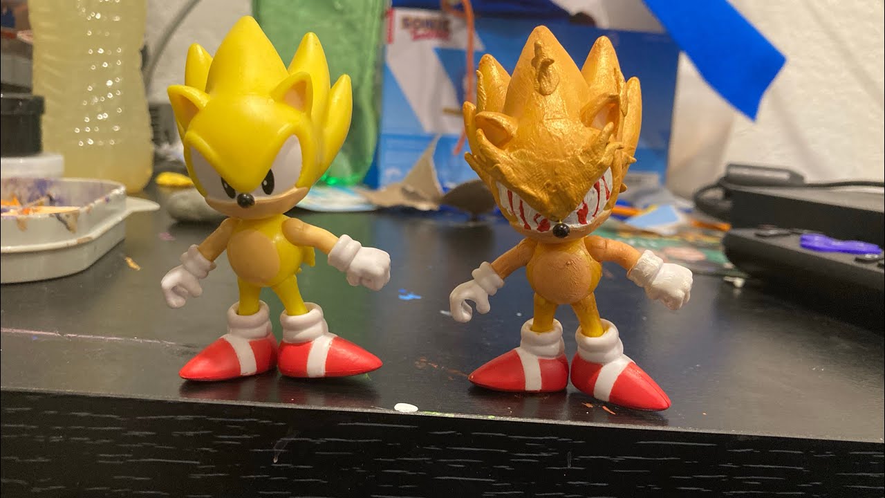 Sonic The Hedgehog 4 Figure Modern Super Shadow With Chaos Emerald Wave 4  : Target