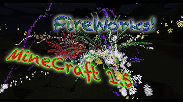 MineCraft 1.5 FireWorks Show With Sound!