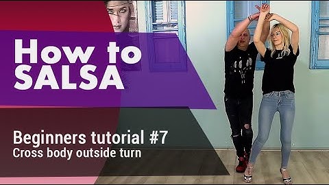 How to Salsa | Tutorial #7| basic steps Salsa beginners 1| Cross body outside turn Salsa basic steps